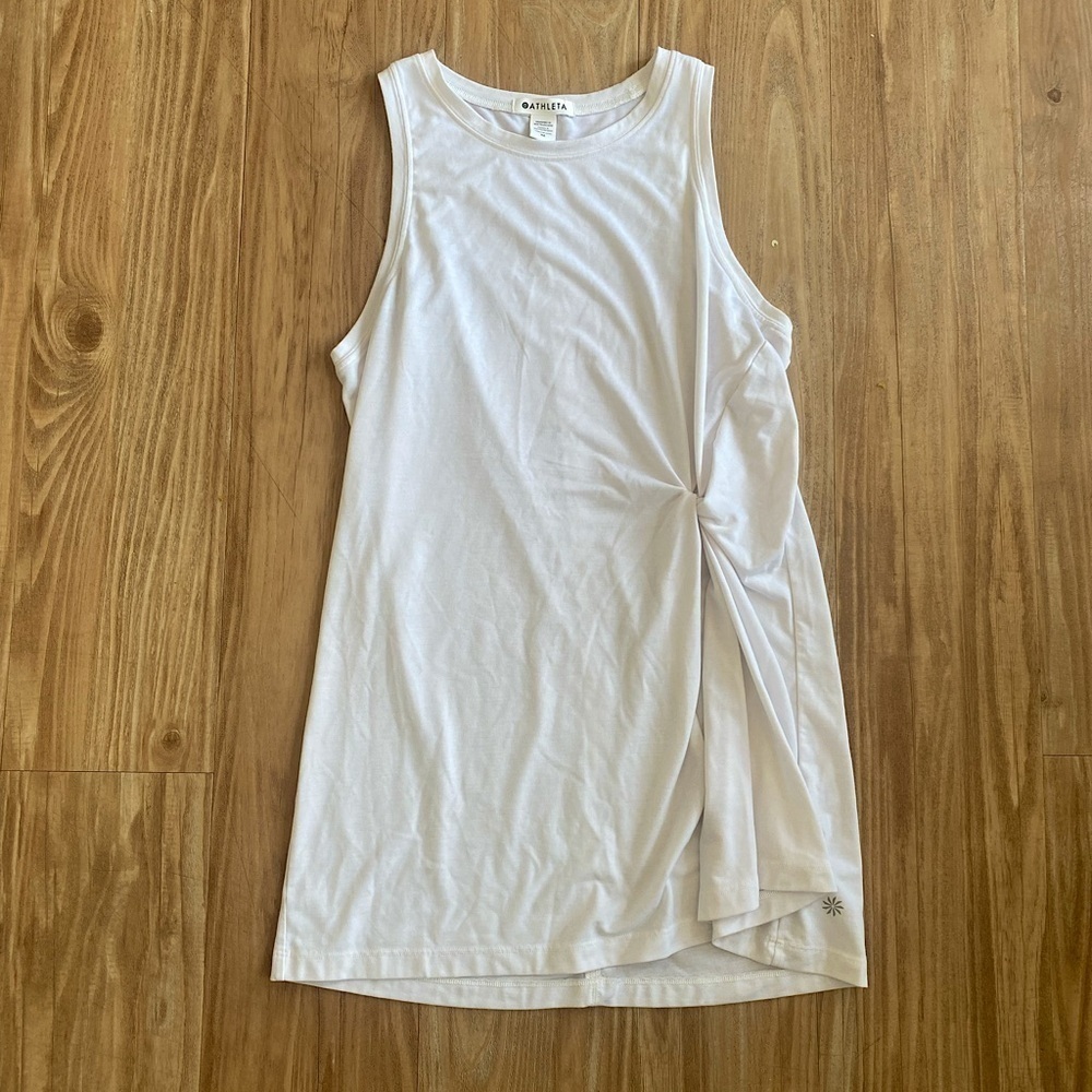 Athleta Pinned White Top